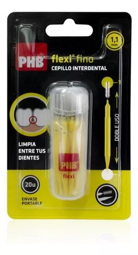 [8435520005389] PHB CEPILLO INTERDENTAL FLEXI FINO 1,1 MM AMARILLO X 20 UNID