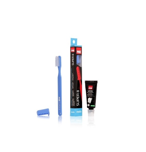 [901225] PHB CEPILLO SUPER 8 MEDIO + MINI PASTA 15 ML