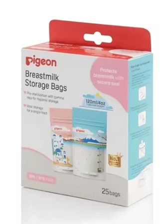PIGEON BOLSA DE ALMACENAMIENTO DE LECHE 180 ML X 25 UNID