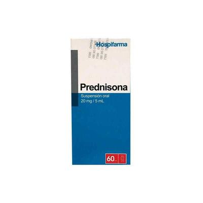 [7804640561562] PREDNISONA 20 MG/5 ML JARABE HOSPIFARMA X 60 ML (GENER)