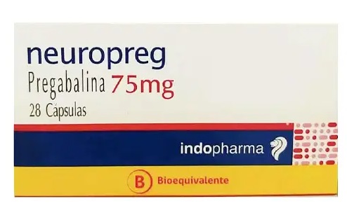 [8902281606037] PREGABALINA  75 MG  INDOPHARMA X 28 CAPS (NEUROPREG) (GENER)