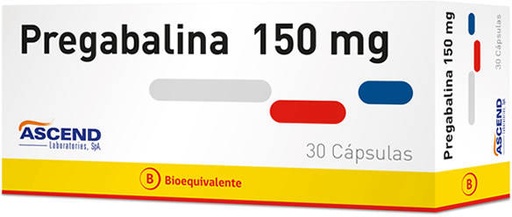 [7804650881223] PREGABALINA 150 MG  ASCEND X 30 CAP (GENER)