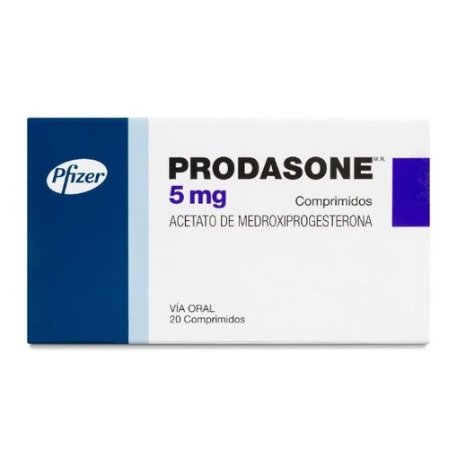 [1573569257087] PRODASONE  5 MG X 20 COMP (MEDROXIPROGESTERONA) (PTM)