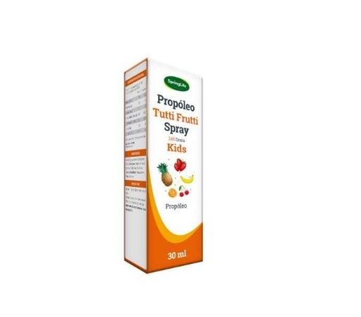 [7805633025535] PROPOLEO SPRAY KIDS TUTTIFRUTI X 30 ML SPRINGLIFE