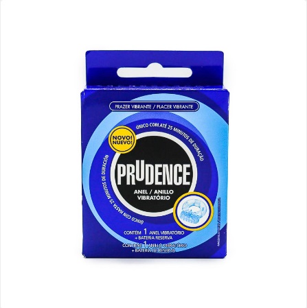 [7898079008026] PRUDENCE ANILLO VIBRATORIO BLUE + BATERIA
