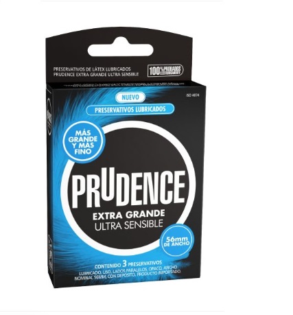[1602018328326] PRUDENCE PRESERVATIVO EXTRA GRANDE ULTRA SENSI X 3 UNID