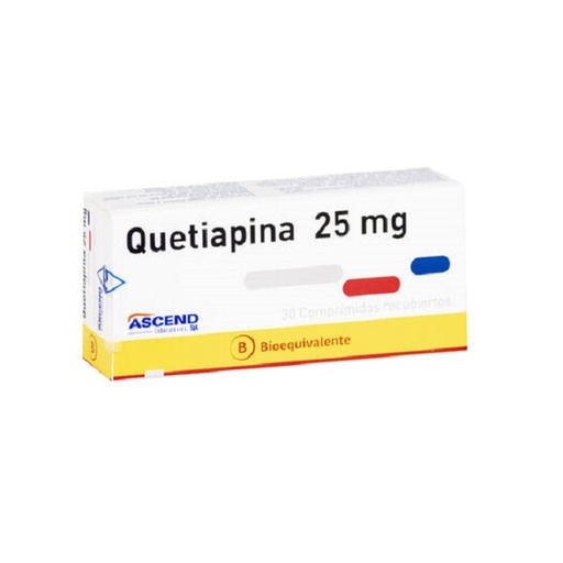 [7804650885368] QUETIAPINA   25 MG ASCEND X 30 BE  (GENER) (PTM)