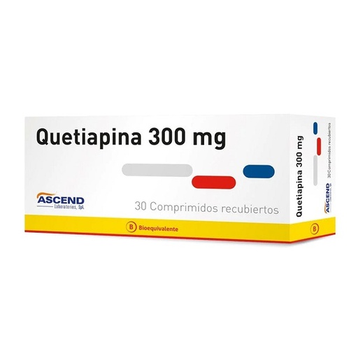 [904852] QUETIAPINA 300 MG ASCEND X 30 COMP (GENER)