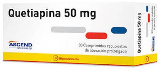 [904884] QUETIAPINA LP 50 MG ASCEND X 30 COMP (GENER)
