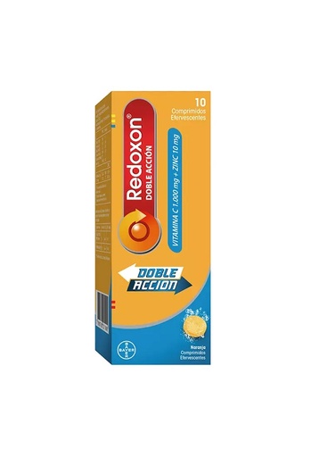 [901735] REDOXON DOBLE ACCIÓN EFERV 1000/10 X 10 TAB (VITAMINA C/ZINC)
