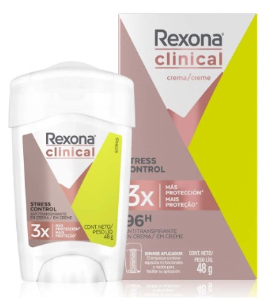 [1611693093863] REXONA CLINICAL WOMEN STRESS CONTROL 48 GR (VERDE BRILLANTE)