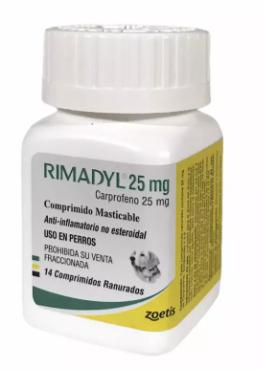 [7804650310914] RIMADYL  25 MG X 14 COMP (CARPROFENO) (VET)