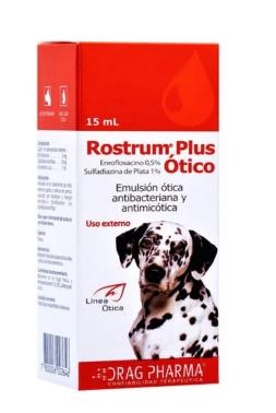 [900814] ROSTRUM PLUS OTICO GOTAS X 15 ML (ENROFLOXACINO/SULFADIAZINA) (VET)