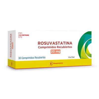 [1584123482370] ROSUVASTATINA 20 MG SEVEN PHARMA X 30 COMP (GENER)