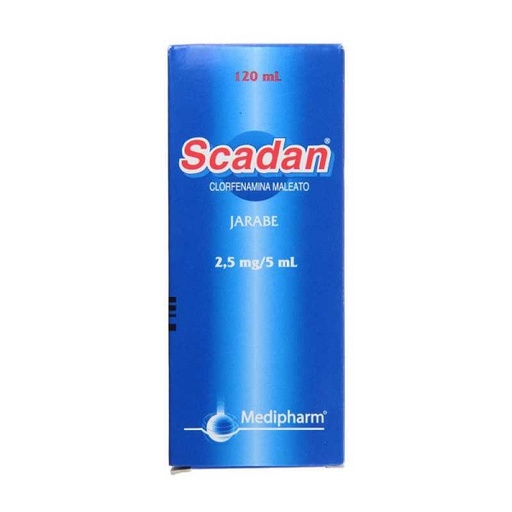 [904565] SCADAN 2,5 MG/5 ML JARABE X 120 ML (CLORFENAMINA)***