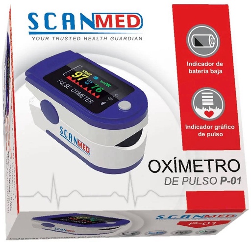 [1624292171016] SCANMED SATUROMETRO OXIMETRO (UTILIZA 2 PILAS AAA, INCLUIDAS)