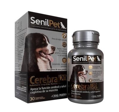 [1570553574151] SENILPET CEREBRAL 20 RAZA GRANDE X 30 COMP(VET)