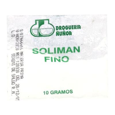 [7805357001389] SOLIMAN FINO X 10 GR (OFIC)