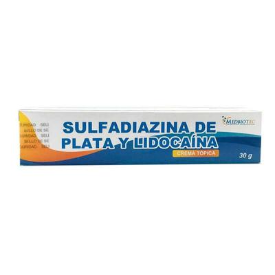 [7750215000052] SULFADIAZINA DE PLATA/LIDOCAINA 1,0/0,6 % CREMA MEDBIOTEC X 30 GR (GENER)***