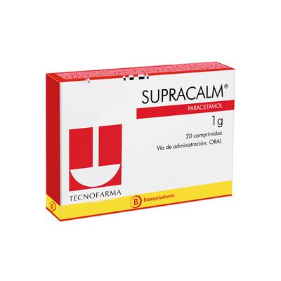 [902296] SUPRACALM 1000 MG X 20 COMP (PARACETAMOL)