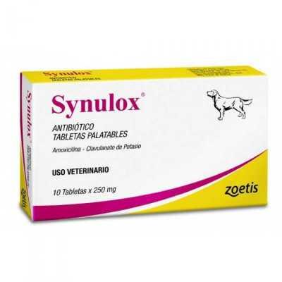 [1573239077349] SYNULOX 200/50 X 10 COMP (AMOXI/CLAVULANICO) (VET)