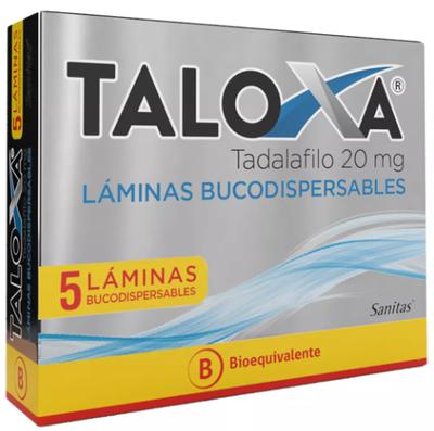 [7800038001030] TALOXA 20 MG X 5 LAMINAS BUCODISPERSABLES (TADALAFILO)