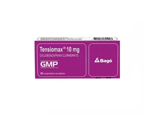 [901742] TENSIOMAX 10 MG X 20 COMP (CICLOBENZAPRINA)(PTM)
