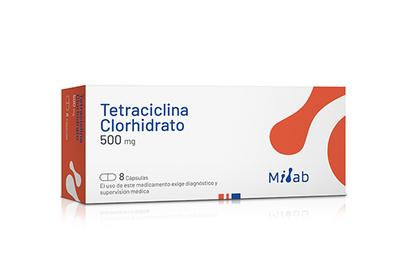 [900333] TETRACICLINA 500 MG MINTLAB X 8 CAP (PTM) (GENER)