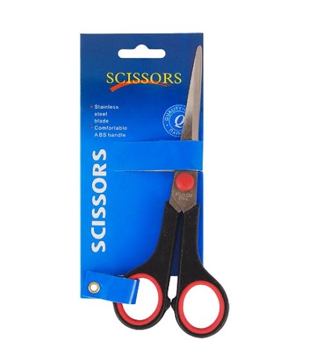 TIJERA STAINLESS STEEL MANGO PLASTICO SCISSORS