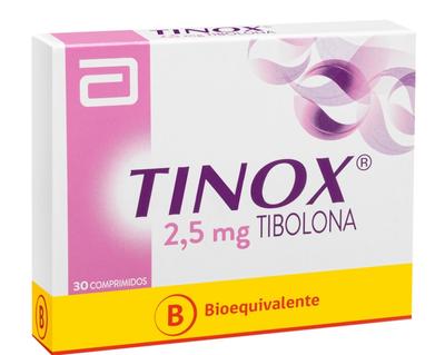[902450] TINOX 2,5 MG X 30 COMP (TIBOLONA) (HORM) (RS:30)(SM:50)