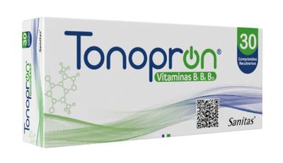 [7800038000842] TONOPRON FORTE X 30 COMPRIMIDOS (VIT B1, B6, B12 SIMIL NEUROBIONTA))***