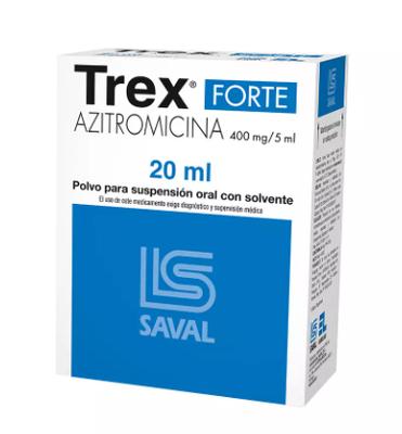 [902056] TREX FORTE JARABE 400 MG/5 ML X 20 ML (AZITROMICINA)