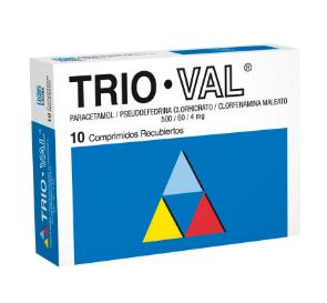[900849] TRIOVAL X 10 COMP (PARACETAMOL/PSEUDOEFE/CLORFE)