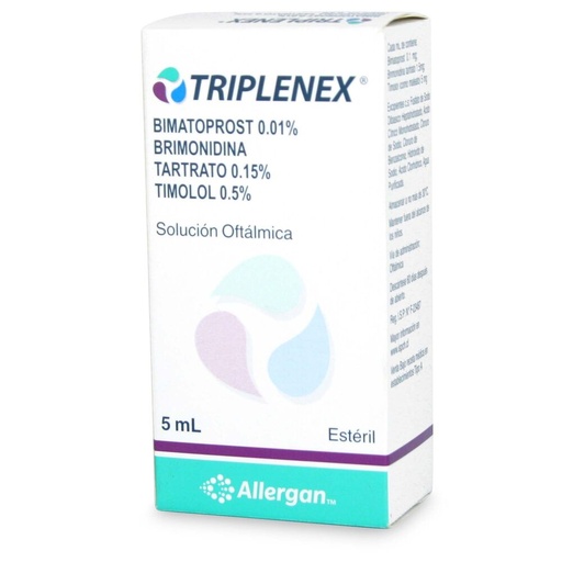 [7805256000322] TRIPLENEX SOL. OFTALMICA 0,01/0,5%  X 5 ML (BIMATOPROST/TIMOLOL)