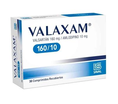 [1591640698789] VALAXAM 160/10 X 30 COMP REC. (VALSARTAN/AMLODIPINO)