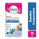 [7501058769060] VEET EASY-GEL BANDAS DE CERA DEPILATORIAS CORPORAL PIEL SENSIBLE X 12 UNID