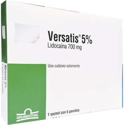 [904281] VERSATIS 5% PARCHES X 5 UNID (LIDOCAINA)