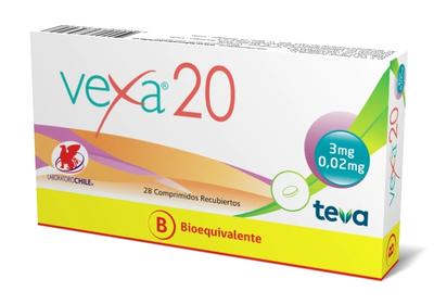 [900790] VEXA 20 X 28 COMP (DROSPIRENONA/ETINILESTRADIOL)(HORM) CHS $3000