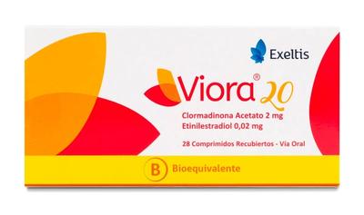 [904557] VIORA 20 X 28 COMP (CLORMADINONA/ETINILESTRADIOL) (HORM)*DESCUENTO POR PRONTO VENCE*