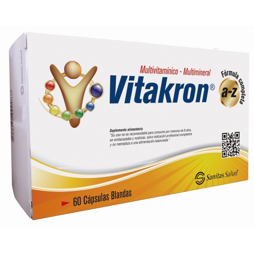 [1584632750290] VITAKRON MULTIVITAMINICO A-Z X 60 CAPSULAS