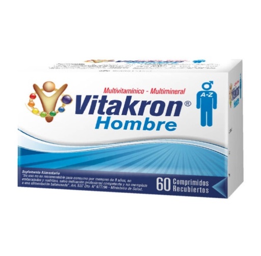 [1584632783681] VITAKRON MULTIVITAMINICO HOMBRE X 60 COMP