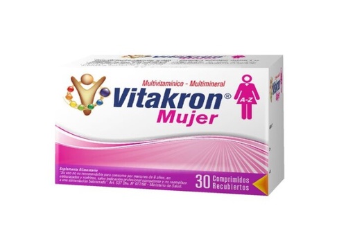 [1582816788951] VITAKRON MULTIVITAMINICO MUJER X 30 COMP***