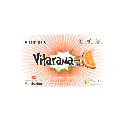 [902064] VITAMINA C  100 MG MASTICABLE ARAMA X 100 COMP (PTM)***