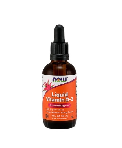 [33739003706] VITAMINA D3 400 UI SOLUCION NOW X 59 ML***