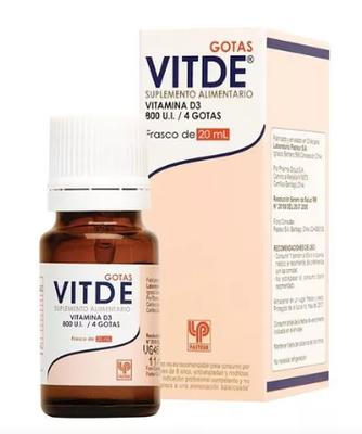 [904771] VITDE GOTAS 800 UI X 20 ML 200 UI/GOTA (VITAMINA D3-COLECALCIFEROL)