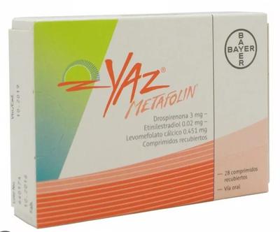 [904491] YAZ METAFOLIN X 28 COMP (DROSPIRENONA/ETINILESTRADIOL/LEVOMEFOLICO)(HORM)