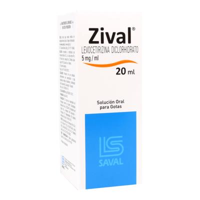 [901929] ZIVAL GOTAS 5 MG/ML X 20 ML (LEVOCETIRIZINA)