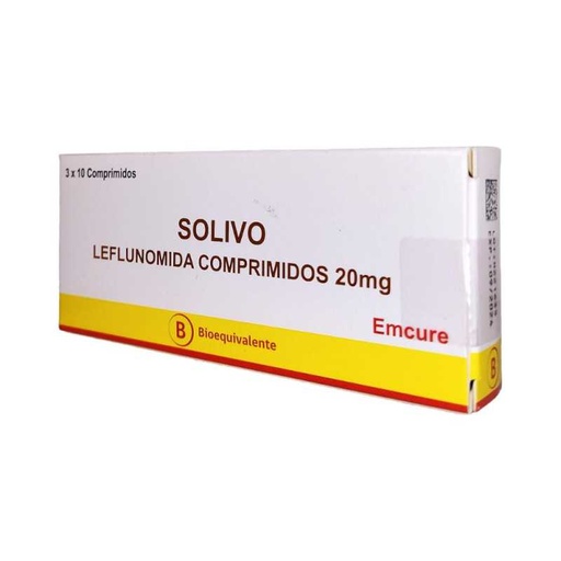 [8902319040444] CENABAST LEFLUNOMIDA 20 MG X 60 COMP (SOLIVO)