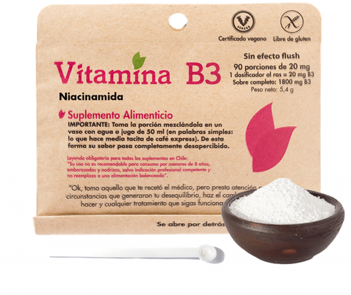 [0614143677090] VITAMINA B3 20 MG X 90 PORCIONES (DULZURA NATURAL)