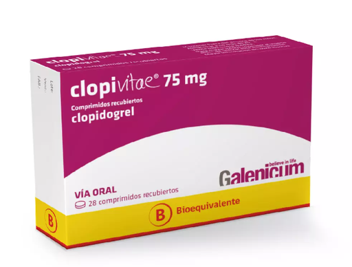 CENABAST CLOPIDOGREL  75 MG X 28 COMP (CLOPIVITAE)